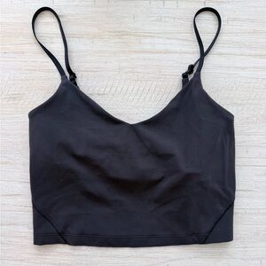Lululemon Black Spaghetti Strap Crop Top